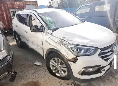 Photo 1 of 20: 2018 Hyundai Santa Fe, VIN KMHSW81UBJU801350 — Korean insurance auction