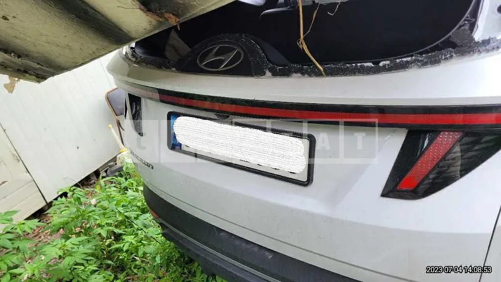 Photo 2 of 11: 2021 Hyundai Tucson, VIN KMHJC811BMU029543 — Korean insurance auction