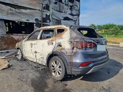 Photo 1 of 8: 2018 Hyundai Santa Fe 2.0, VIN KMHSW81UBJU854856 — Korean insurance auction