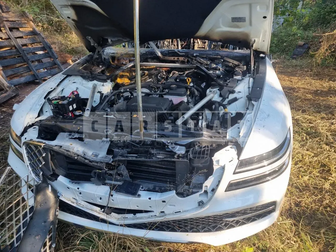Photo 2 of 30: 2021 Genesis G80, VIN KMTGB41CDNU106427 — Korean insurance auction