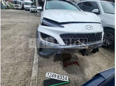Photo 1 of 27: 2022 Hyundai Kona, VIN KMHK381EGNU076922 — Korean insurance auction