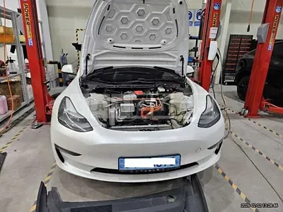 Photo 1 of 8: 2021 Tesla Model 3 LongRange, VIN 5YJ3E1EB8MF952041 — Korean insurance auction