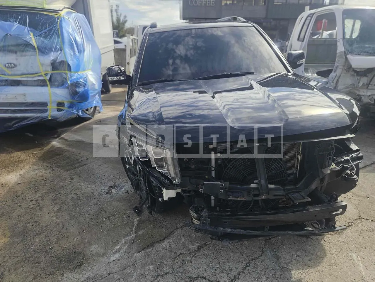Photo 2 of 15: 2022 Kia Mojave, VIN KNAKR814DPA247343 — Korean insurance auction