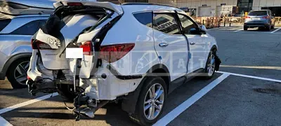 Photo 1 of 6: 2016 Hyundai Santa Fe, VIN KMHSW81UBGU583068 — Korean insurance auction