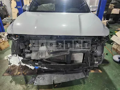 Photo 1 of 10: 2019 Hyundai Santa Fe, VIN KMHS381BBLU210734 — Korean insurance auction