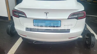 Photo 1 of 7: 2021 Tesla Model 3 Long Range, VIN 5YJ3E1EB7MF946960 — Korean insurance auction