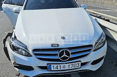 Photo 1 of 10: 2018 Mercedes-Benz C 220d, VIN WDDWF0EBXJR374332 — Korean insurance auction