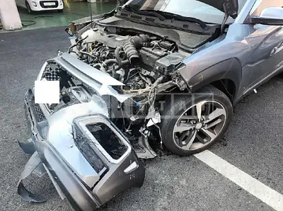 Photo 1 of 16: 2019 Hyundai Kona 1.6, VIN KMHK4815GKU285464 — Korean insurance auction