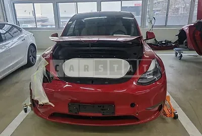 Photo 1 of 8: 2021 Tesla Model Y Performance, VIN 5YJYGDEF7MF227826 — Korean insurance auction