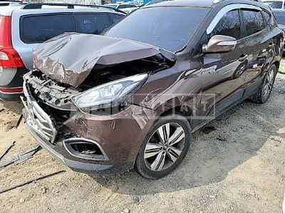 Photo 1 of 6: 2015 Hyundai Tucson, VIN KMHJT81VBFU993174 — Korean insurance auction