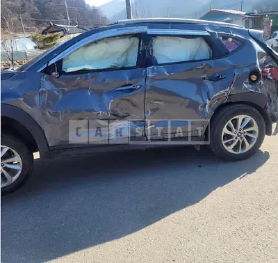 Photo 1 of 12: 2016 Hyundai Tucson, VIN KMHJ3815GGU006797 — Korean insurance auction
