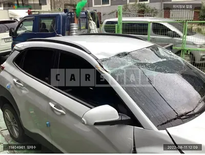 Photo 1 of 17: 2018 Hyundai Kona, VIN KMHK3816GJU066395 — Korean insurance auction