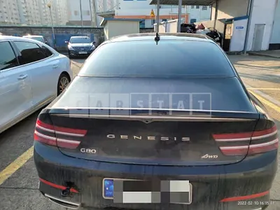 Photo 1 of 132: 2021 Genesis Genece G80 2.5T, VIN KMTGB41CDNU102889 — Korean insurance auction