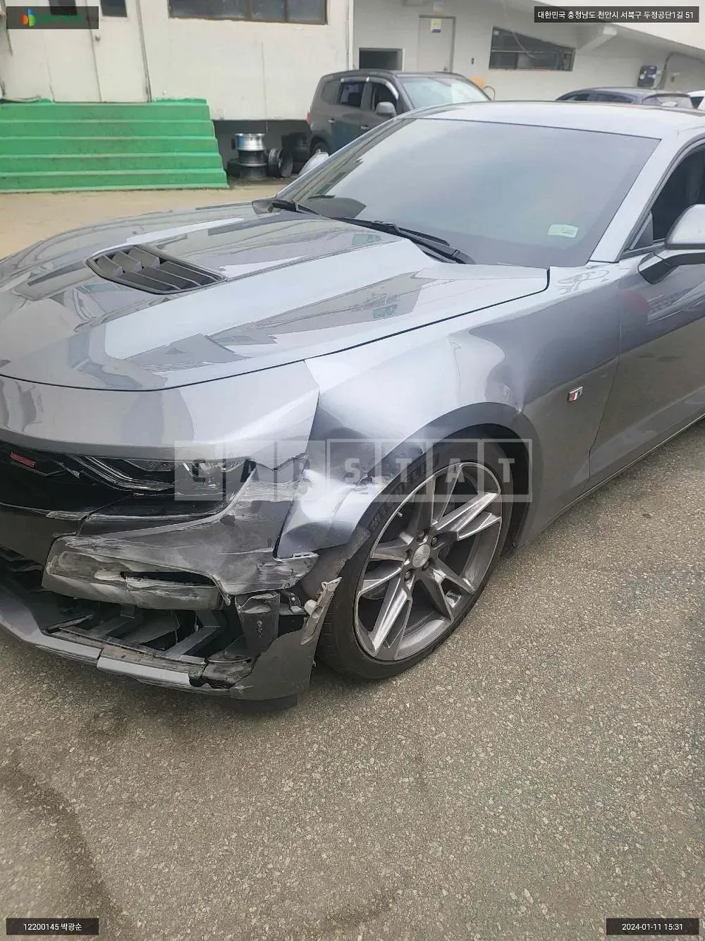 Photo 2 of 16: 2019 Chevrolet Camaro, VIN 1G1F91R7XK0122950 — Korean insurance auction