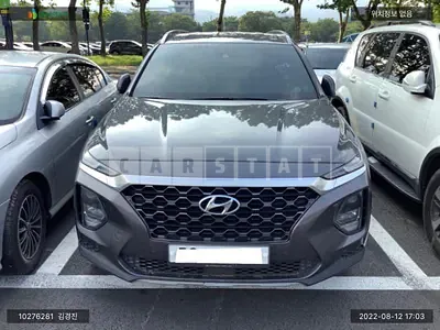 Photo 1 of 9: 2019 Hyundai Santa Fe, VIN KMHS281ADLU195752 — Korean insurance auction