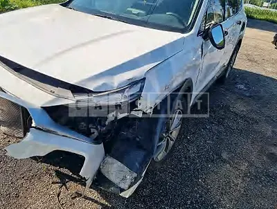 Photo 1 of 10: 2019 Hyundai Santa Fe, VIN KMHS281CDKU096955 — Korean insurance auction