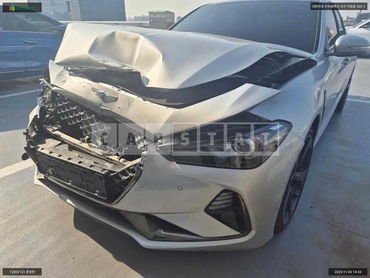 Photo 2 of 12: 2019 Genesis G70, VIN KMTG541EDKU029351 — Korean insurance auction