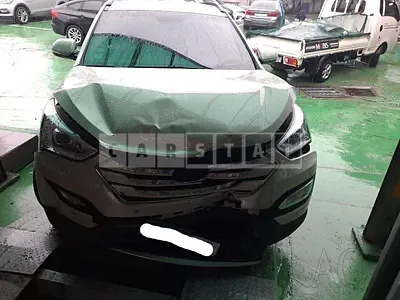 Photo 1 of 18: 2015 Hyundai Santa Fe, VIN KMHSW81UBFU510506 — Korean insurance auction