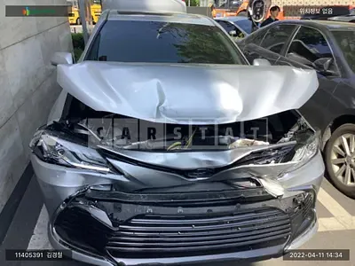 Photo 1 of 17: 2022 Toyota Camry Hybrid, VIN JTNBA1HK6N3018781 — Korean insurance auction