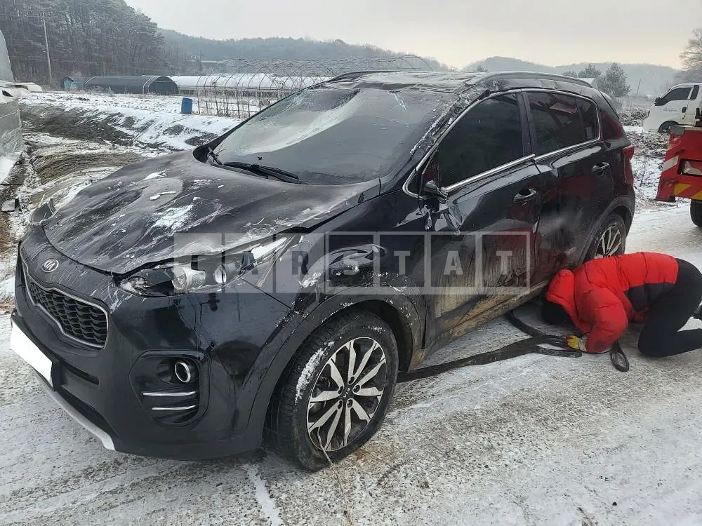 Photo 2 of 5: 2015 Kia Sportage, VIN KNAPM813BGK025190 — Korean insurance auction