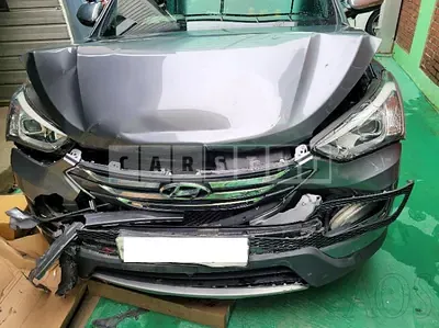 Photo 1 of 8: 2015 Hyundai Santa Fe, VIN KMHSW81XBFU387880 — Korean insurance auction