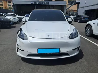 Photo 1 of 20: 2021 Tesla Model Y Long Range, VIN 5YJYGDEE6MF174558 — Korean insurance auction
