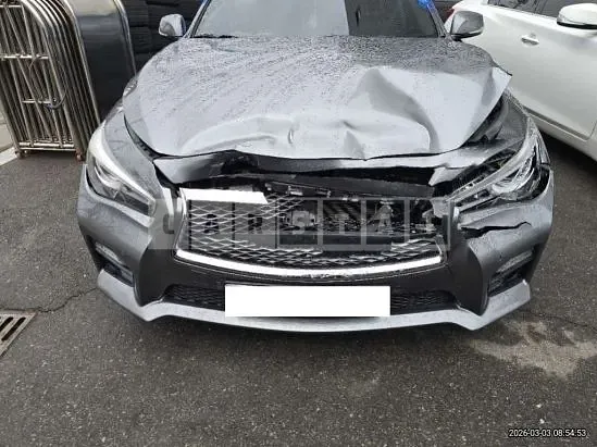 Photo 2 of 13: 2016 Infiniti Q50S Hybrid, VIN JNKAV71E3GM580452 — Korean insurance auction
