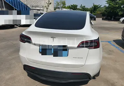 Photo 1 of 5: 2021 Tesla Model Y Long Range, VIN 5YJYGDEE4MF227256 — Korean insurance auction