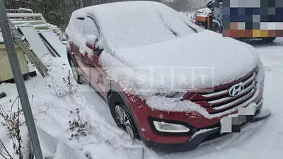 Photo 1 of 6: 2015 Hyundai Santa Fe, VIN KMHSU81UBFU518680 — Korean insurance auction