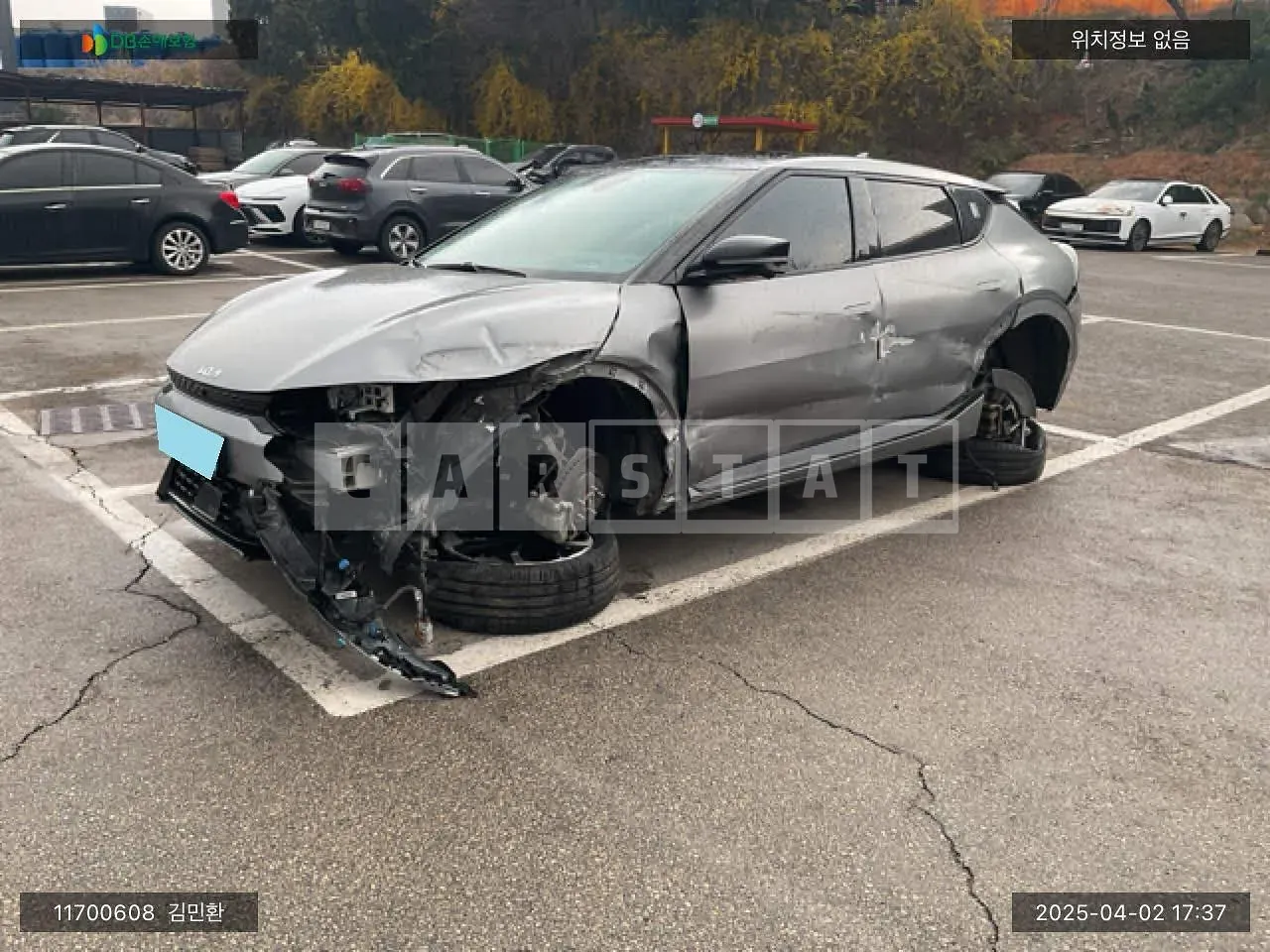 Photo 2 of 21: 2022 Kia EV6, VIN KNAC581CPNA044763 — Korean insurance auction