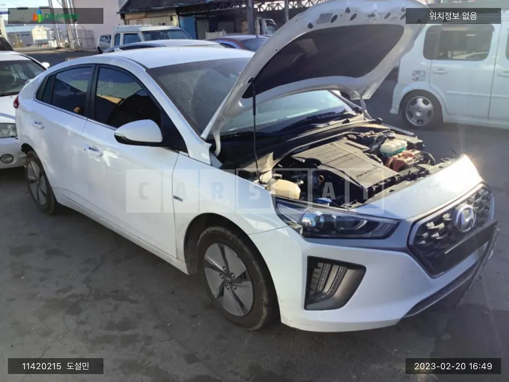 Photo 2 of 14: 2019 Hyundai IONIQ Hybrid, VIN KMHC851CGLU173417 — Korean insurance auction