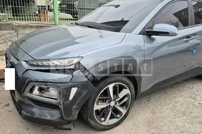 Photo 1 of 10: 2018 Hyundai Kona, VIN KMHK4815GJU194138 — Korean insurance auction