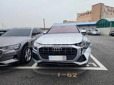 Photo 1 of 21: 2022 Audi Q8 45 TDI quattro, VIN WAUZZZF19ND001338 — Korean insurance auction
