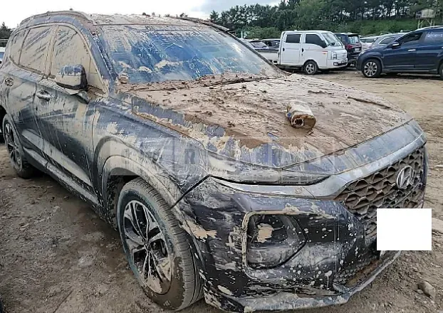 Photo 2 of 18: 2019 Hyundai Santa Fe, VIN KMHS381BDKU033487 — Korean insurance auction