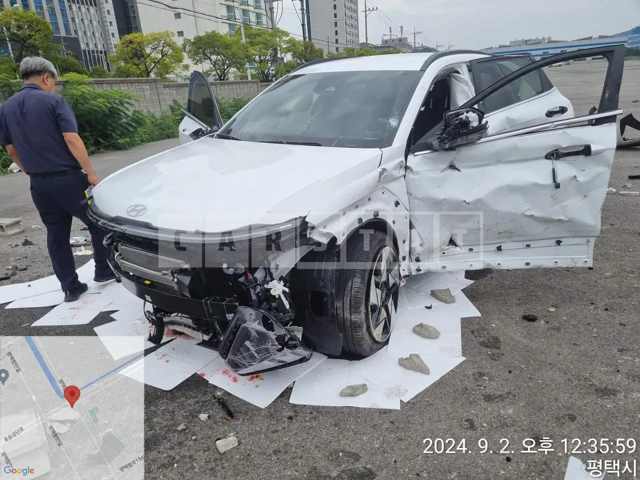 Photo 2 of 8: 2024 Hyundai Kona, VIN KMHHC813BSU162569 — Korean insurance auction