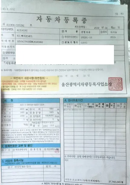 Photo 2 of 23: 2019 Kia K5, VIN KNAGT41EBKA036803 — Korean insurance auction
