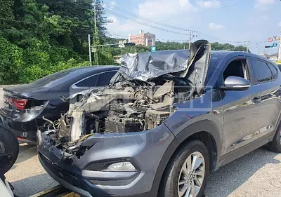 Photo 1 of 11: 2016 Hyundai Tucson, VIN KMHJ281ABGU007236 — Korean insurance auction