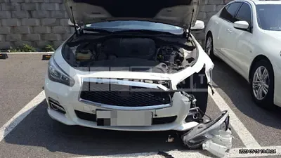 Photo 1 of 23: 2015 Infiniti Q50 2.2d, VIN JNKDV71E4GM550065 — Korean insurance auction