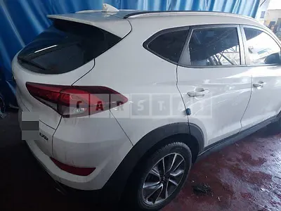 Photo 1 of 16: 2018 Hyundai Tucson, VIN KMHJ5815GJU769319 — Korean insurance auction