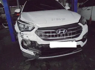 Photo 1 of 15: 2017 Hyundai Santa Fe, VIN KMHSW81UBHU751261 — Korean insurance auction