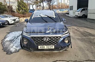 Photo 1 of 7: 2019 Hyundai Santa Fe, VIN KMHS381BBKU048278 — Korean insurance auction