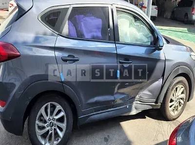 Photo 1 of 13: 2016 Hyundai Tucson, VIN KMHJ381ABGU035647 — Korean insurance auction