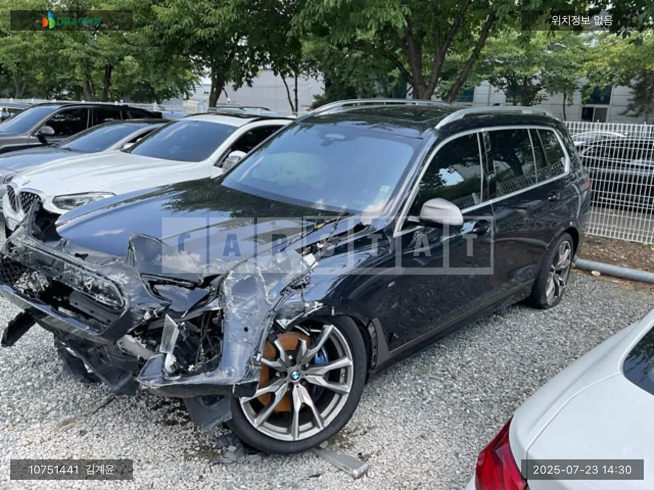 Photo 2 of 9: 2022 BMW X7 M50i, VIN WBACX6102N9L00228 — Korean insurance auction