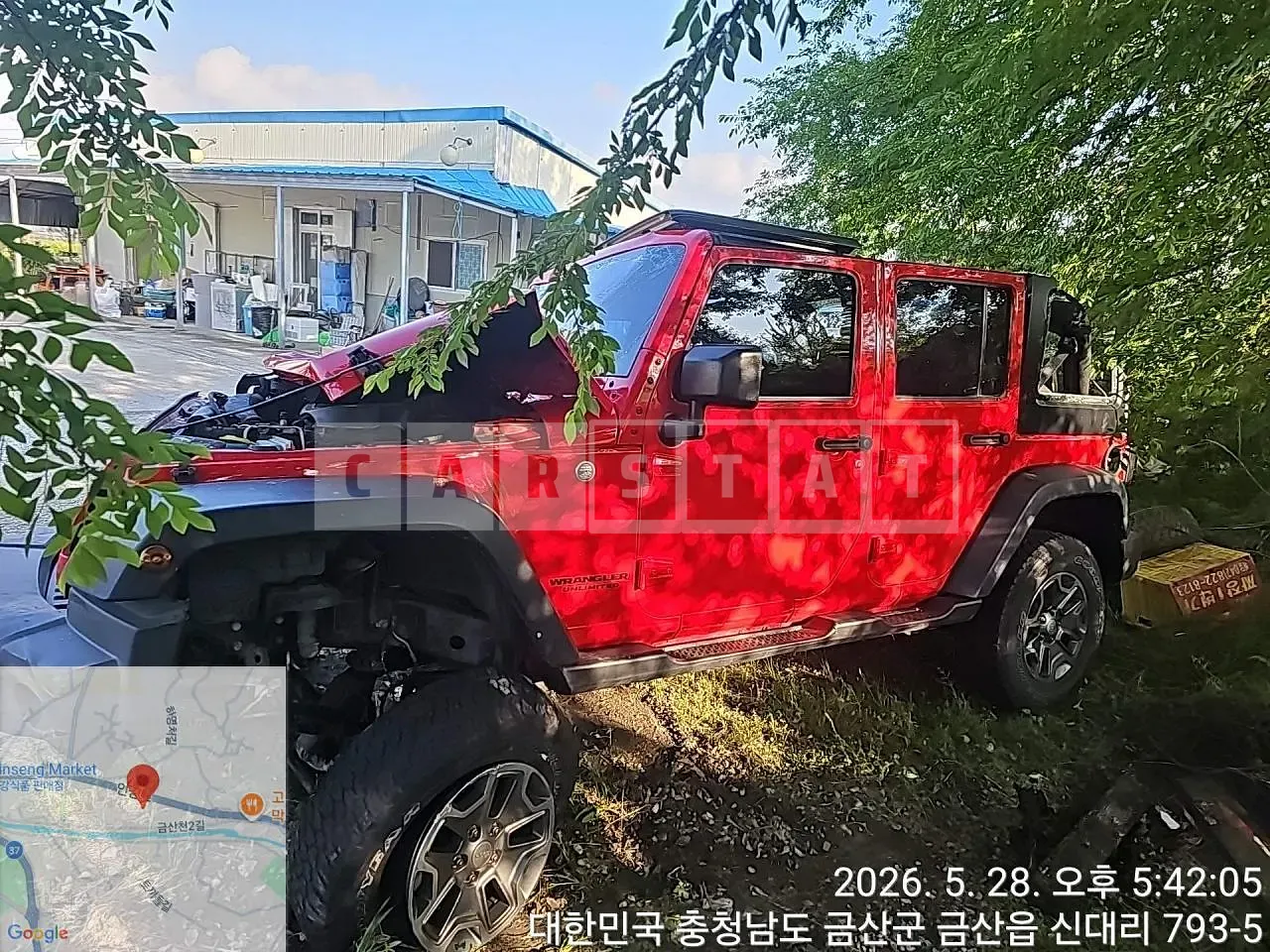 Photo 2 of 9: 2016 Jeep Zip Wrangler 3.6 Rubicon, VIN 1C4HJWFG8GL280704 — Korean insurance auction