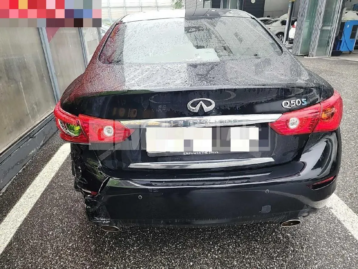 Photo 2 of 11: 2016 Infiniti Q50S Hybrid, VIN JNKAV71E9GM580679 — Korean insurance auction