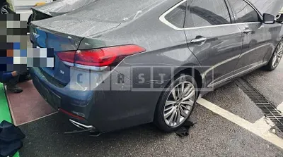 Photo 1 of 13: 2019 Genesis G80, VIN KMHGM41DBLU338938 — Korean insurance auction