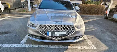 Photo 1 of 12: 2021 Genesis G90 3.8, VIN KMHG241DDMU088442 — Korean insurance auction