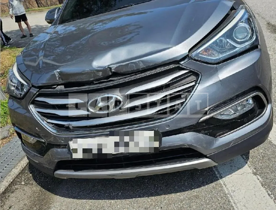 Photo 2 of 4: 2016 Hyundai Santa Fe DM 2.2, VIN KMHSW81XBGU636052 — Korean insurance auction