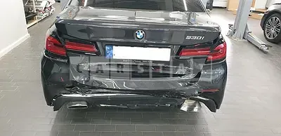 Photo 1 of 31: 2021 BMW 530i, VIN WBA71BH07MWX21847 — Korean insurance auction