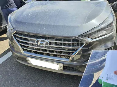 Photo 1 of 6: 2019 Hyundai Tucson, VIN KMHJ5812GKU990413 — Korean insurance auction